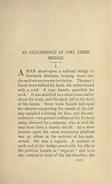 texte de la première page