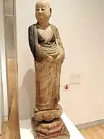 Ananda, de la province du Shanxi, statue d'une paire maintenant au Canada