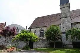 Ancien presbytère de l'église Saint-Lubin ayant abrité l'atelier de Jean Feugereux.