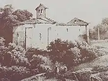 ancienne gravure de la chapelle Saint-André-du-Coing