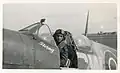 André Gibert dans un Spitfire