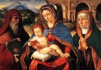 Madonna Baglioni, 1515-1520Académie Carrara, Bergame.