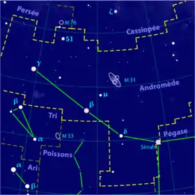 Image illustrative de l'article Andromède (constellation)