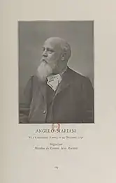 « Angelo Mariani. Négociant. Membre du comité de La Marmite ».
