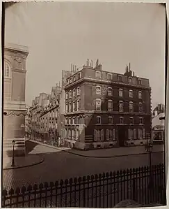 Angle de la rue Valette, place du Panthéon (1912).