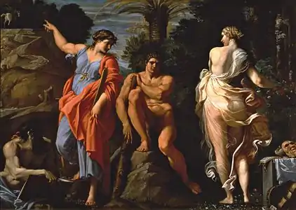 Le Choix d'Hercule (1596)musée de Capodimonte, Naples.