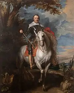 Van Dyck, Portrait équestre de Francisco de Moncada, 1632