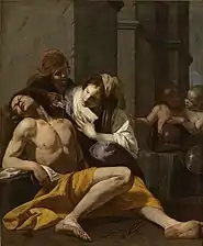 Saint Sébastien soigné par Sainte Irène, 1640-1645, huile sur toile, 154 × 129 cm, Musée du Louvre, en dépôt au musée des Beaux-Arts de Lyon.