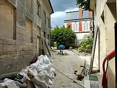 Travaux de restauration en cours, mai 2022.