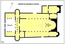 Apollonie de Cyrène, basilique centrale (chrétienne) Ve siècle, Libye.