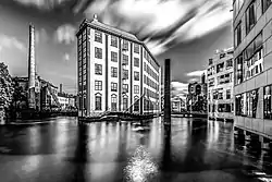 Autre vue du Arbetets museum (sv) à Norrköping. Septembre 2018.