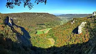 Le cirque du Fer à Cheval depuis le belvédère de La Châtelaine.