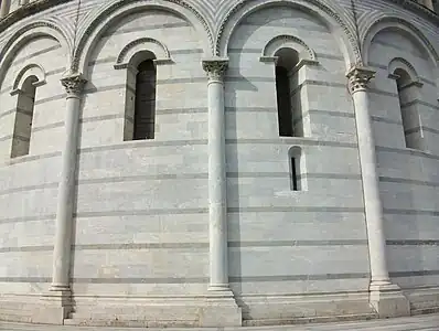 Arcades aveugles extérieures