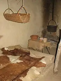 L'intérieur d'une maison.