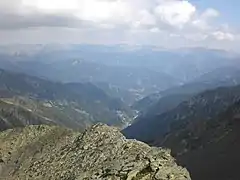 Arinsal depuis le sommet de la Roca Entravessada.