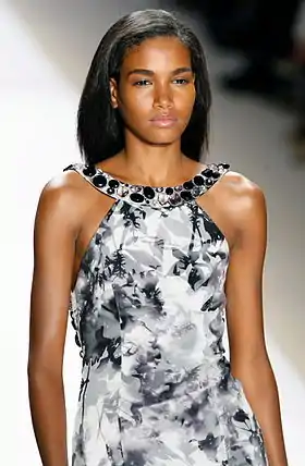 Arlenis Sosa lors du défilé Printemps de :Carlos Miele&nbsp;(en) en 2009.