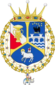 Armoiries des comtes de Wisborg données par la grande-duchesse Charlotte de Luxembourg en 1951.