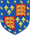 Écu d'Edmond Tudor, 1er comte de Richmond, demi frère d'Henri VI