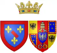 Blason de Marie-Fortunée d'Este