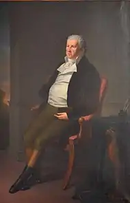 Portrait d'Aron Elias Seligmann (1747-1824), 1er&nbsp;baron von Eichthal, par Johann Peter von Langer.