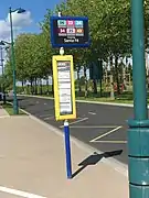 Arrêt de bus Santa Fé à Coupvray.