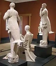 Le même groupe vu de dos (Getty Museum).