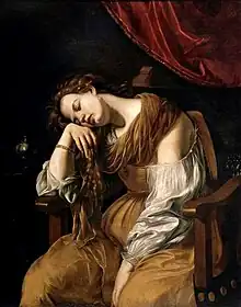 A. Gentileschi,Marie Madeleine en mélancolie