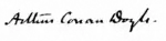 Signature de Conan Doyle