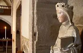 La statue de sainte Foy.