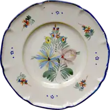 Assiette à dessert, fin du XIXe&nbsp;siècle