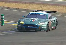 Au virage de Mulsanne, toujours lors de la journée test des 24 heures du Mans 2007.