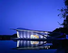 Le pavillon d'exposition HydraPier aux Floriades 2002 d'Amsterdam.