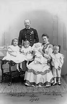 Auguste de Saxe-Cobourg-Gotha et sa famille.