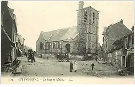 La place de l'église au début du XXe