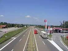 L'autoroute A1 près de Aleksinac.