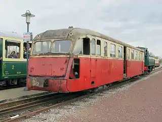 Autorail OC1 préservé sur le CFBS