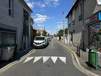 L'avenue dans sa partie sud.