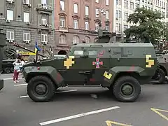 Un véhicule Triton.