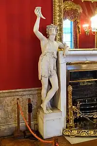 Figure bacchanale de Richard Westmacott ou Robert William Sievier (dans la salle à manger de Chatsworth House).