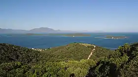 La baie de Sainte-Marie vue depuis le Ouen Toro, vers le sud-est.