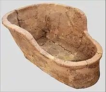 Baignoire en terre cuite, période mycénienne.