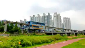 Ligne et station terminus Balgok.