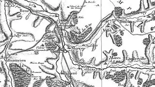 Sur la carte de Cassini du XVIIIe&nbsp;siècle.