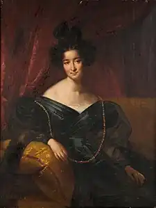 Sophie Dawes, baronne de Feuchères en deuil du prince de Condé, 1830, collection privée