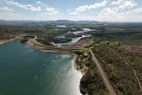 Photo du barrage du Furnas datant d'avant l'éboulement du 8 janvier 2022