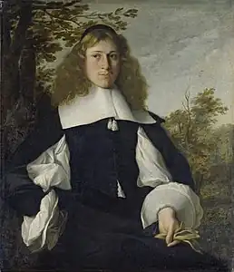 Similar stance and sleeves by Hals pupil Bartholomeus van der Helst