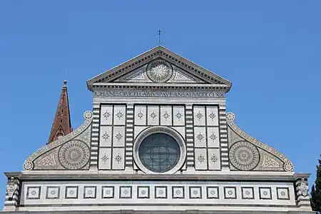 Détail de la façade.