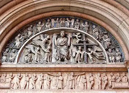 le tympan extérieur du Jugement dernier