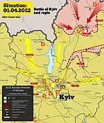 Bataille de Kiev; situation au 1er avril