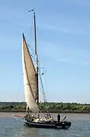 Le Doris par vent arrière.